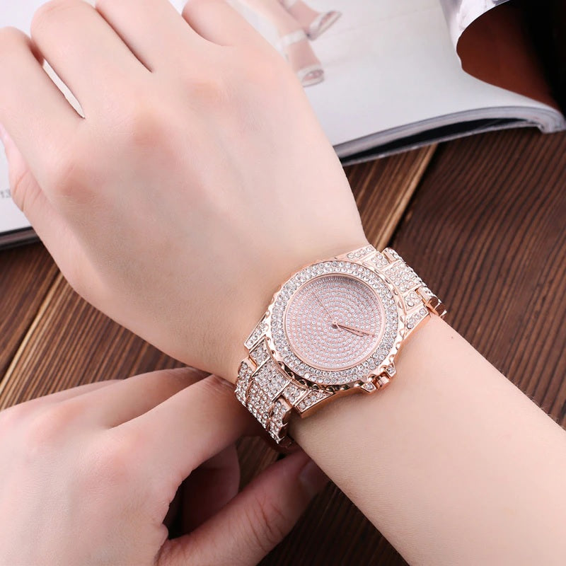 Magnificent Full Rhinestone Bejeweled Quartz Watches