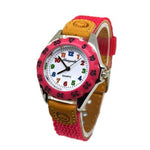 Children's Colorful Easy To Read Sporty Nylon Strap Quartz Watches
