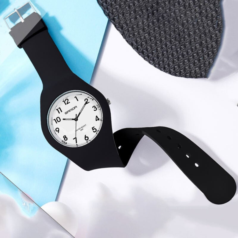 Minimalist Soft and Lightweight Silicone Strap Quartz Watches