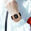 Two-Tone High Fashion Silicone Strap Digital Display Watches