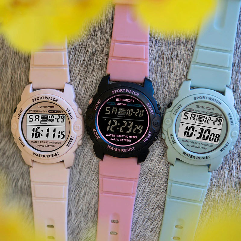 Sports Fashion Trend Digital Watch with Backlight Feature