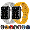 Breathable Hollow Letter Design Replacement Straps for Apple Watches