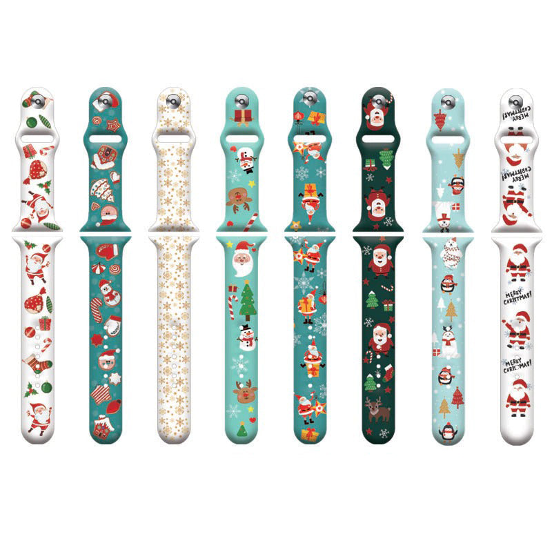 Festive Christmas Special Silicone Strap Watchbands