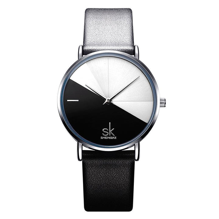 Simple Watches - The Double Colored™ Leather Creative Two Colored Women's Wristwatches