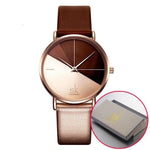 Simple Watches - The Double Colored™ Leather Creative Two Colored Women's Wristwatches