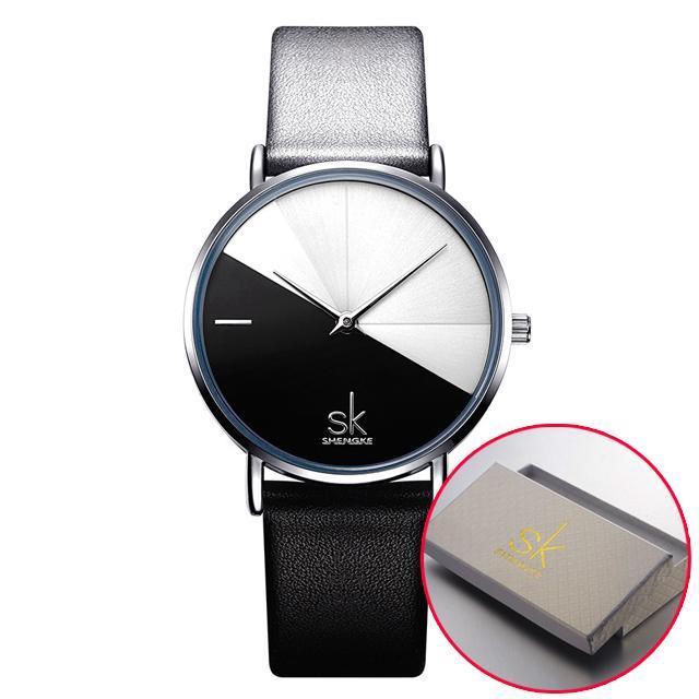 Simple Watches - The Double Colored™ Leather Creative Two Colored Women's Wristwatches