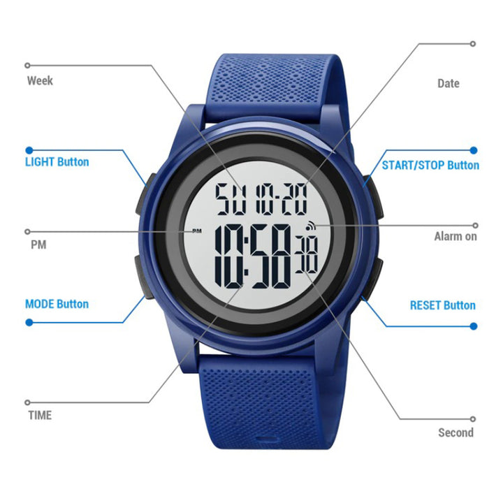 Multi-Functional Digital LED Military Sports Digital Watches