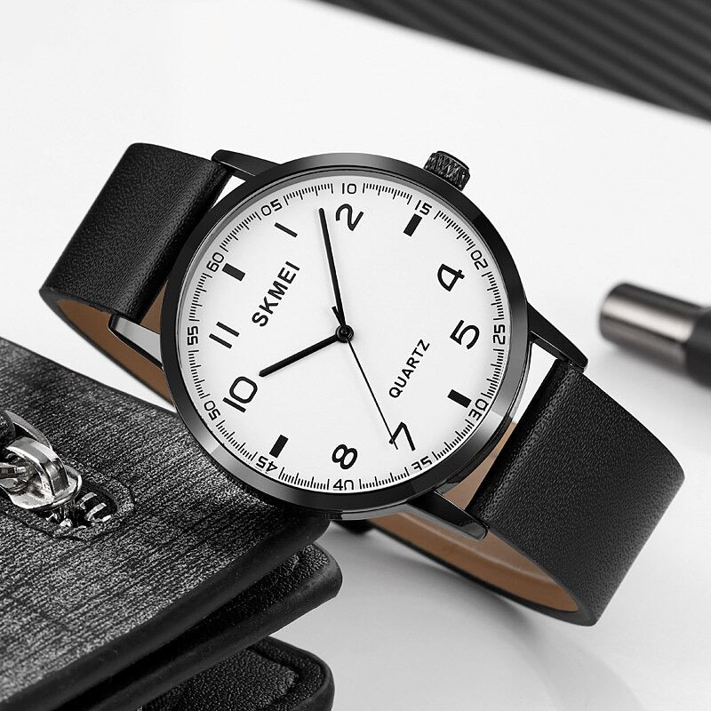 Luxury Waterproof Leather Strap Men's Business Watch