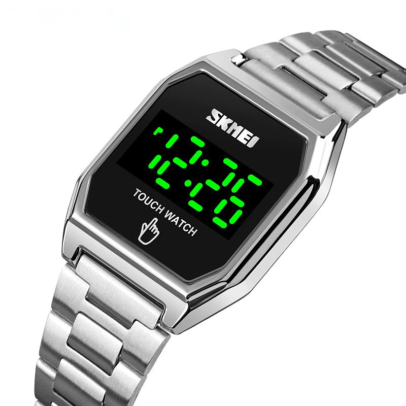 Men's Luminous Digital LED Display Touch Screen Wristwatches