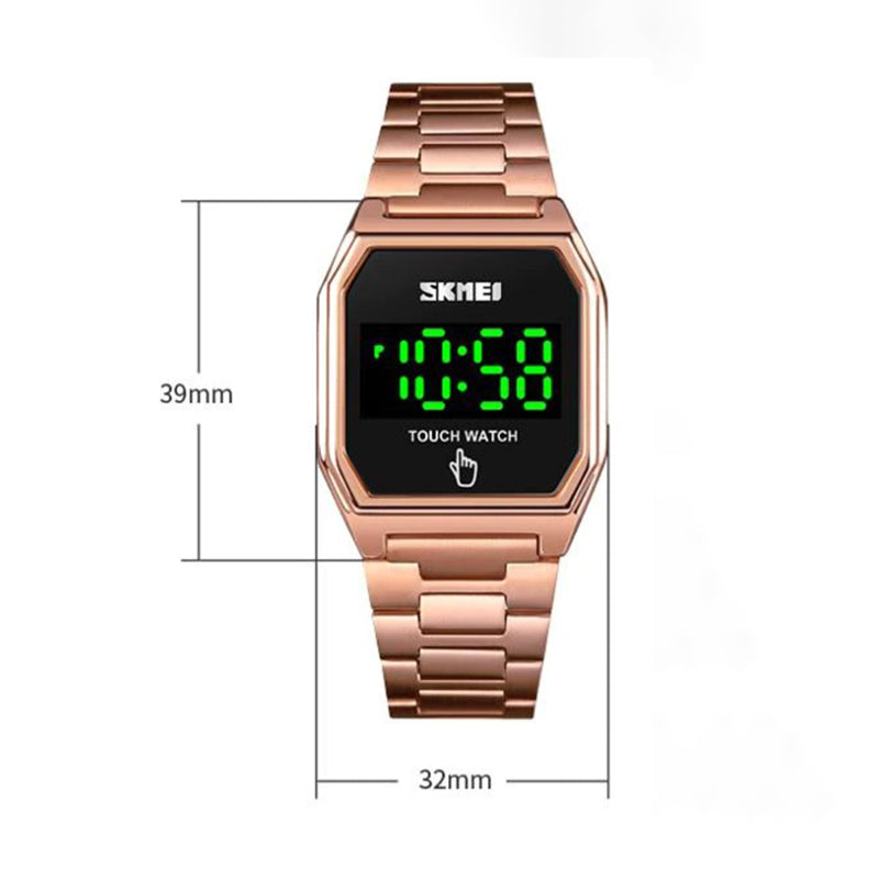 Men's Luminous Digital LED Display Touch Screen Wristwatches