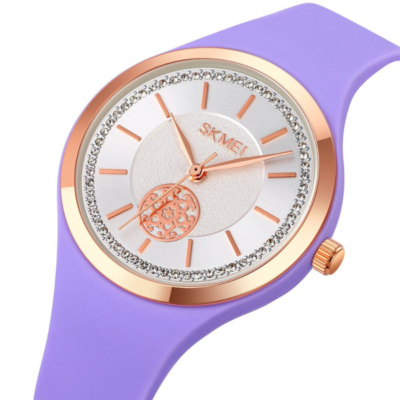 Candy Colored Waterproof Silicone Strap Quartz Wristwatches