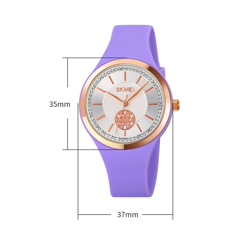 Candy Colored Waterproof Silicone Strap Quartz Wristwatches