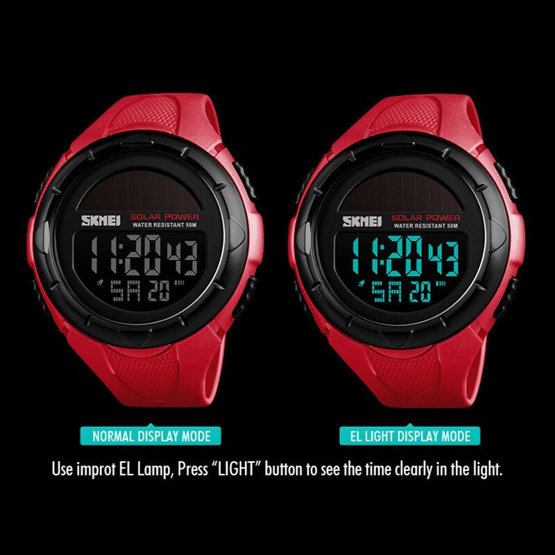 Cool Outdoor Sports Solar-Powered Digital Watches