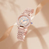 Elegant Sparkling Rhinestone Studded Dial Women's Quartz Watches