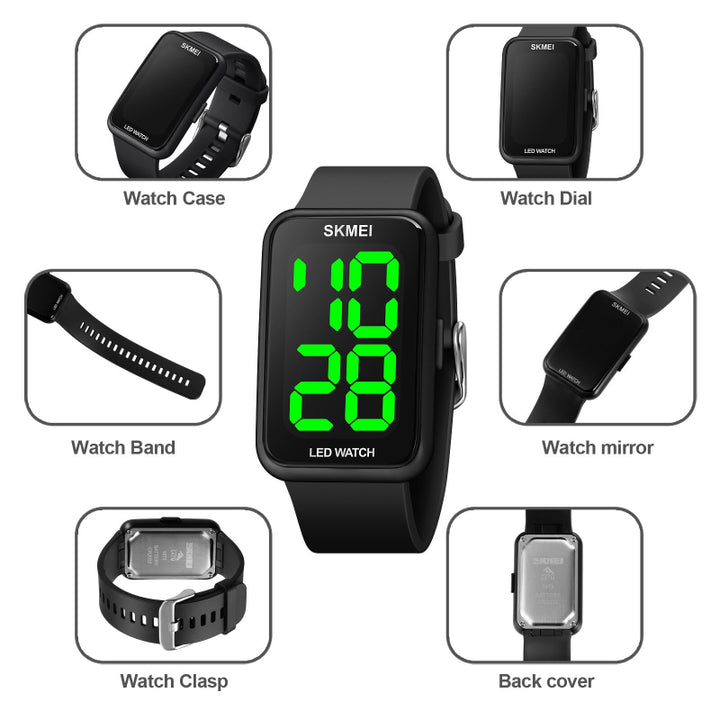 Waterproof Macaroon LED Digital Sports Unisex Watches