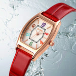 Fancy Colorful Numbered Dial Quartz Wristwatches for Women