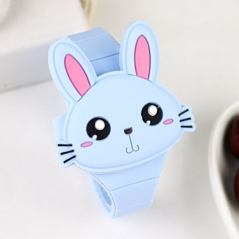 Adorable Cartoon Bunny Silicone LED Digital Watches for Kids