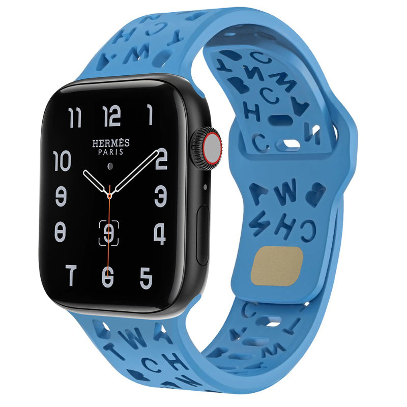 Breathable Hollow Letter Design Replacement Straps for Apple Watches
