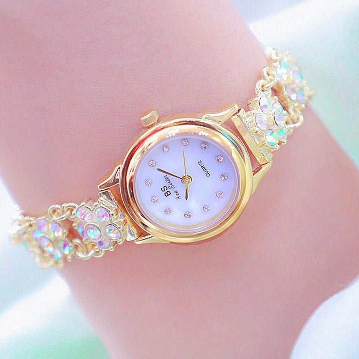 Spring Fling Rhinestone Accent Dial Quartz Watch Bracelet