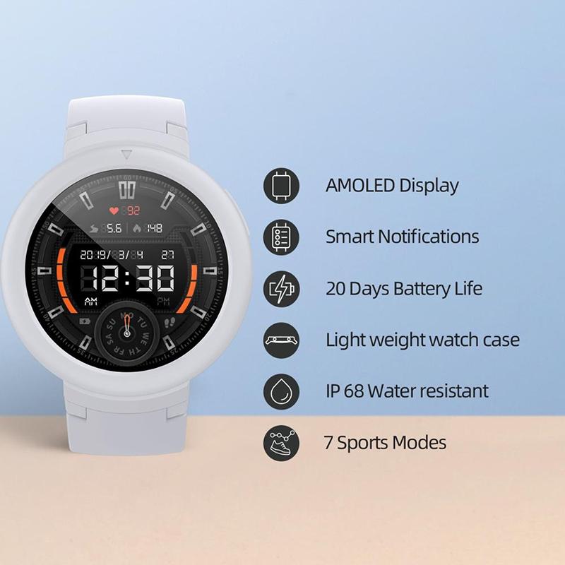 Smart Watches - Sporty GPS Smart Watch With AMOLED Display Screen