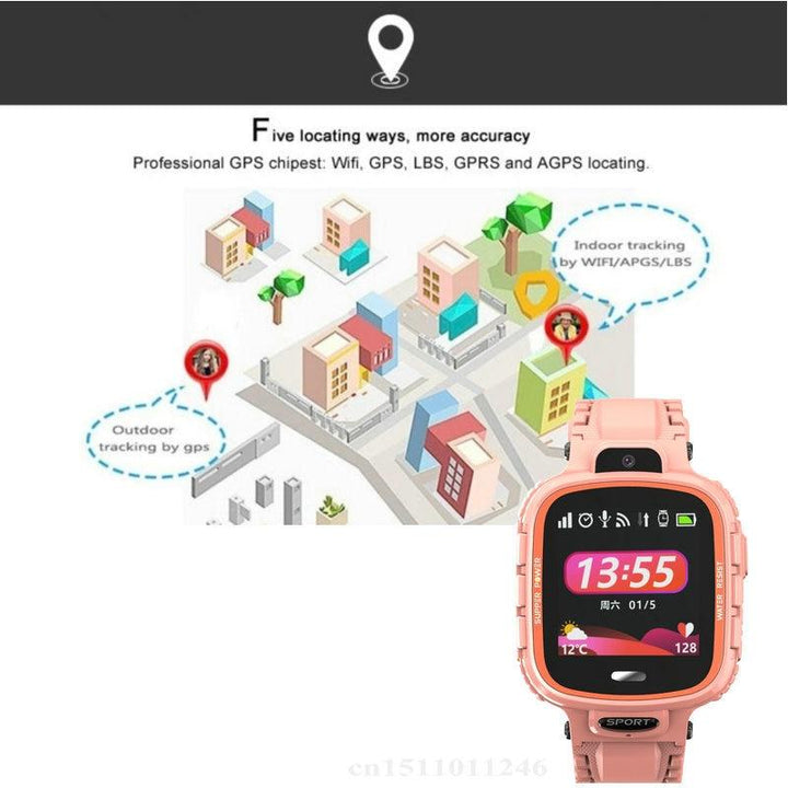 The SOS™ Monitoring  Kids Tracker Smart Watch