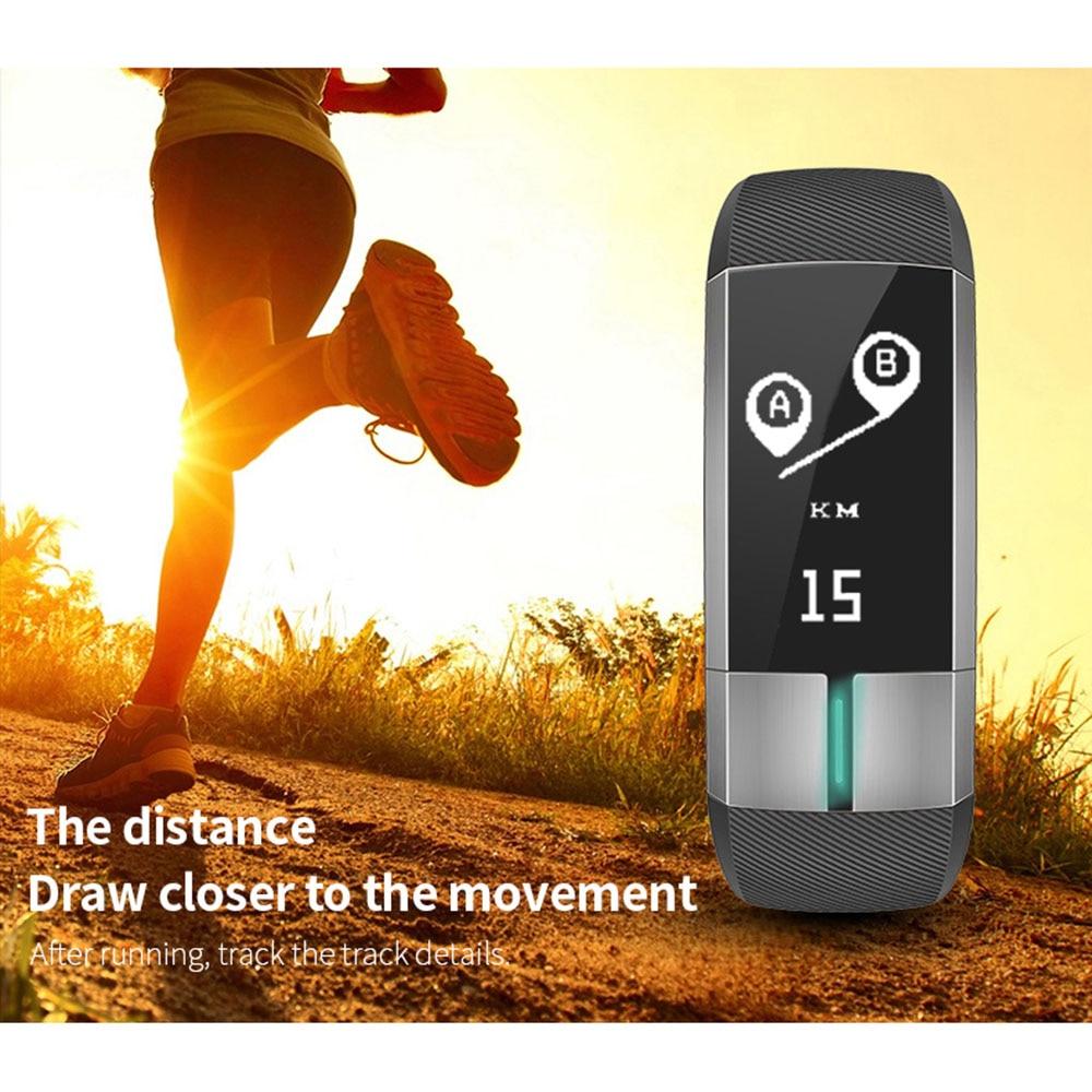 ECG Monitor Bracelet Blood Pressure Fitness Activity Tracker