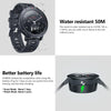 Hybrid Smartwatch Heart Rate Blood Pressure Monitor with Smart Notifications