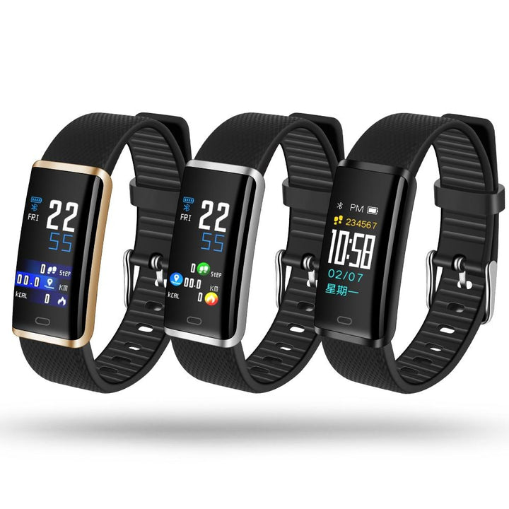 Unisex Waterproof Fitness Tracker Blood Pressure Heart Rate Monitor Smartband for IOS and Android