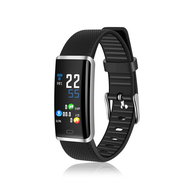 Unisex Waterproof Fitness Tracker Blood Pressure Heart Rate Monitor Smartband for IOS and Android