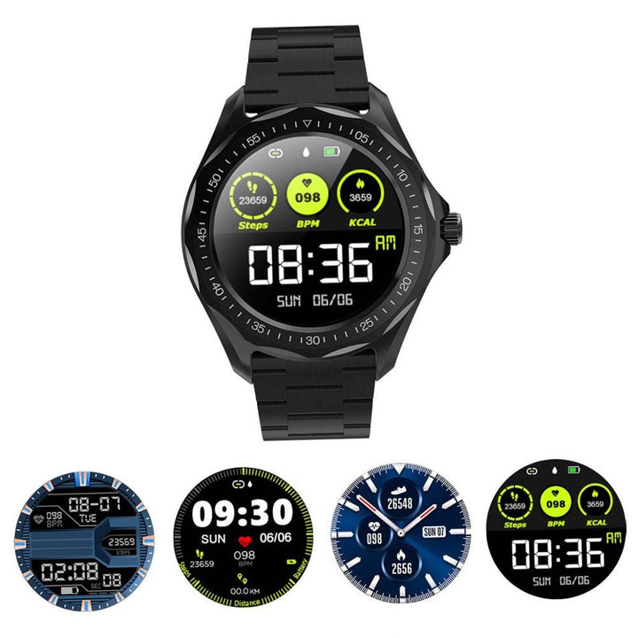 Waterproof Heart Rate Blood Pressure Monitor GPS Map Smartwatch