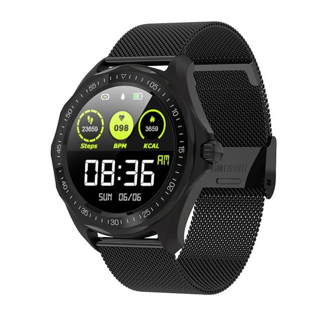 Waterproof Heart Rate Blood Pressure Monitor GPS Map Smartwatch