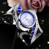 Luxurious Rhinestone Embellished Unique Style Bangle Bracelet Quartz Watches