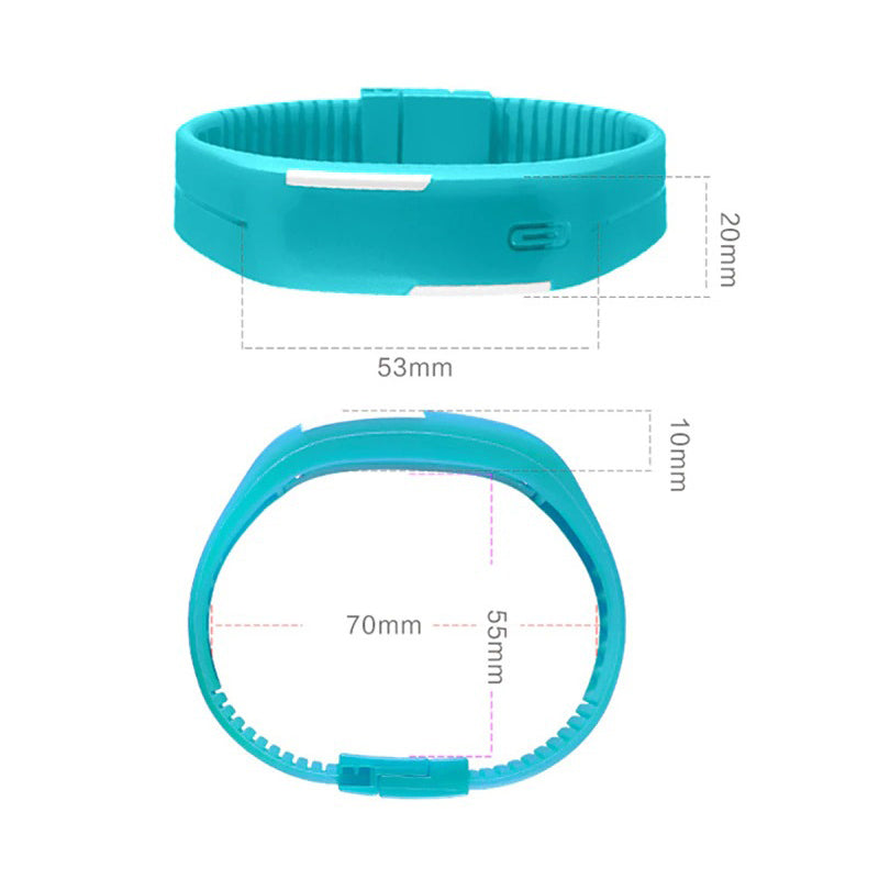 Outdoor Vibrant Silicone Strap Digital Watch for Kids