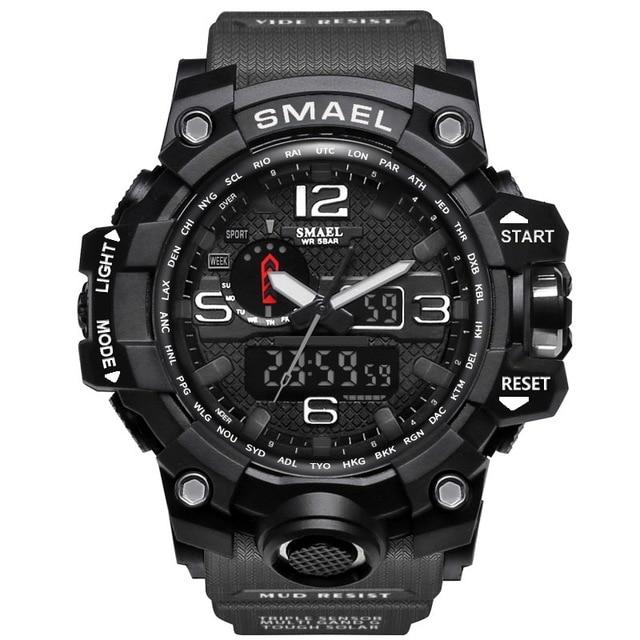 Sports & Military Watch - The King™ Men's Dual Display Analog Digital LED Waterproof Sports Watch