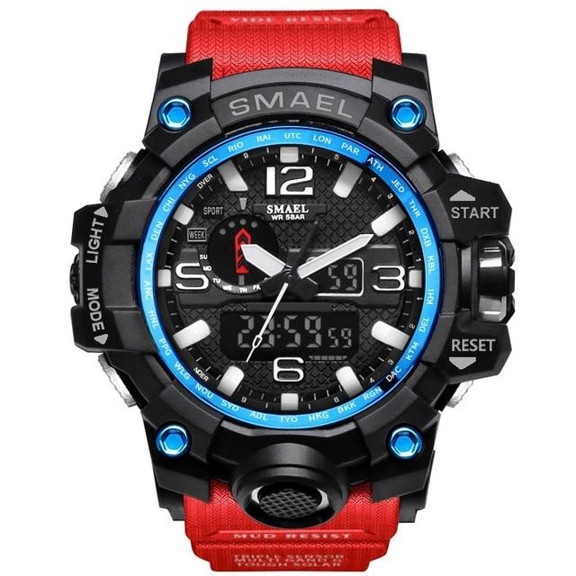 Sports & Military Watch - The King™ Men's Dual Display Analog Digital LED Waterproof Sports Watch