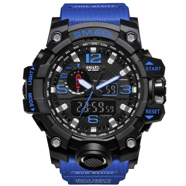 Sports & Military Watch - The King™ Men's Dual Display Analog Digital LED Waterproof Sports Watch