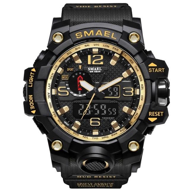 Sports & Military Watch - The King™ Men's Dual Display Analog Digital LED Waterproof Sports Watch