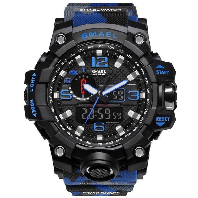 Sports & Military Watch - The King™ Men's Dual Display Analog Digital LED Waterproof Sports Watch