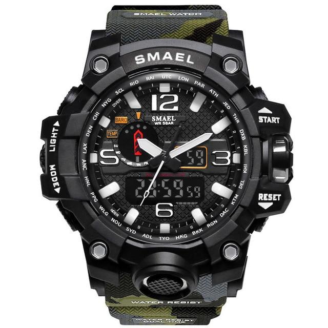 Sports & Military Watch - The King™ Men's Dual Display Analog Digital LED Waterproof Sports Watch