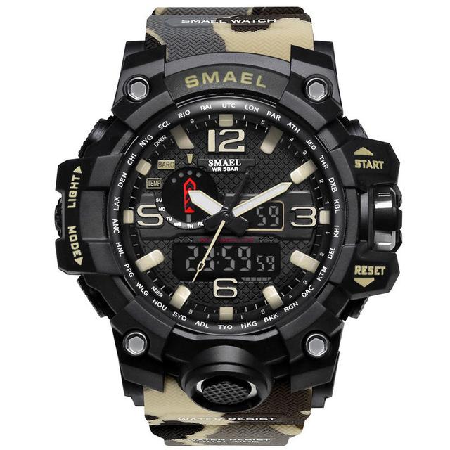 Sports & Military Watch - The King™ Men's Dual Display Analog Digital LED Waterproof Sports Watch