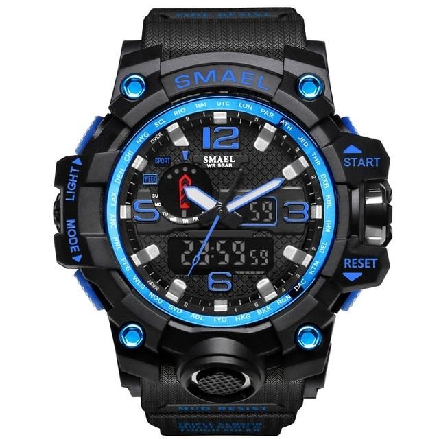 Sports & Military Watch - The King™ Men's Dual Display Analog Digital LED Waterproof Sports Watch