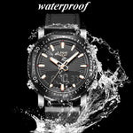 Sports & Military Watch - The Smooth Texture™ Men's Luxury Analog Digital Waterproof Sportswatch