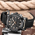 Sports & Military Watch - The Smooth Texture™ Men's Luxury Analog Digital Waterproof Sportswatch
