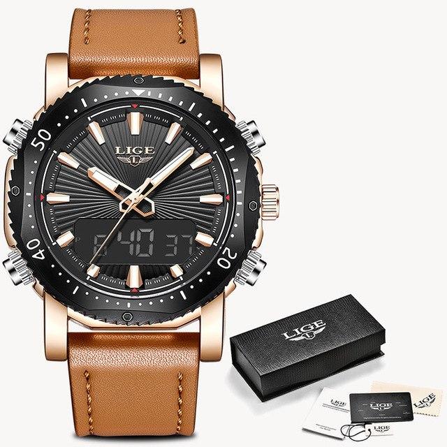 Sports & Military Watch - The Smooth Texture™ Men's Luxury Analog Digital Waterproof Sportswatch