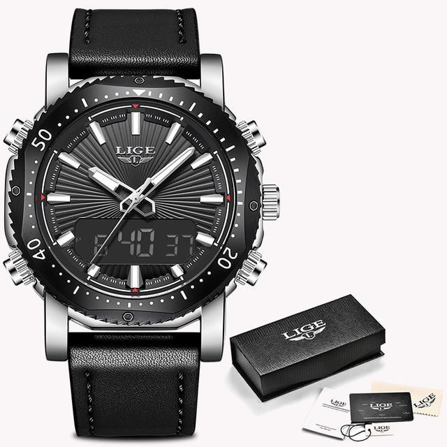 Sports & Military Watch - The Smooth Texture™ Men's Luxury Analog Digital Waterproof Sportswatch