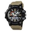 Sports & Military Watch - The Striped™ Men's Denim Dual Display Waterproof Outdoor Digital Watch