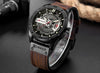 Sports & Military Watch - The Wheel™ Luxury Brand Military Leather Sportswatch For Men