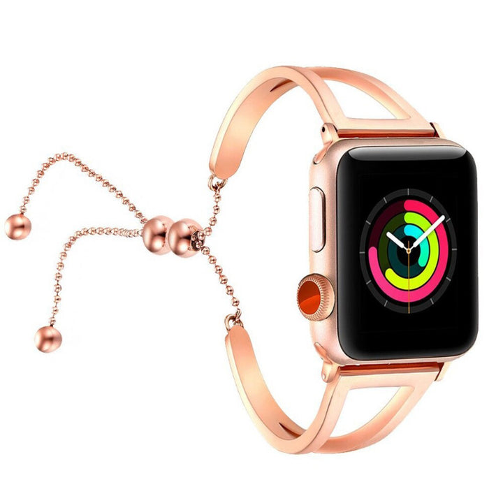 Stainless Steel Adjustable Apple Watch Replacement Bracelet Strap