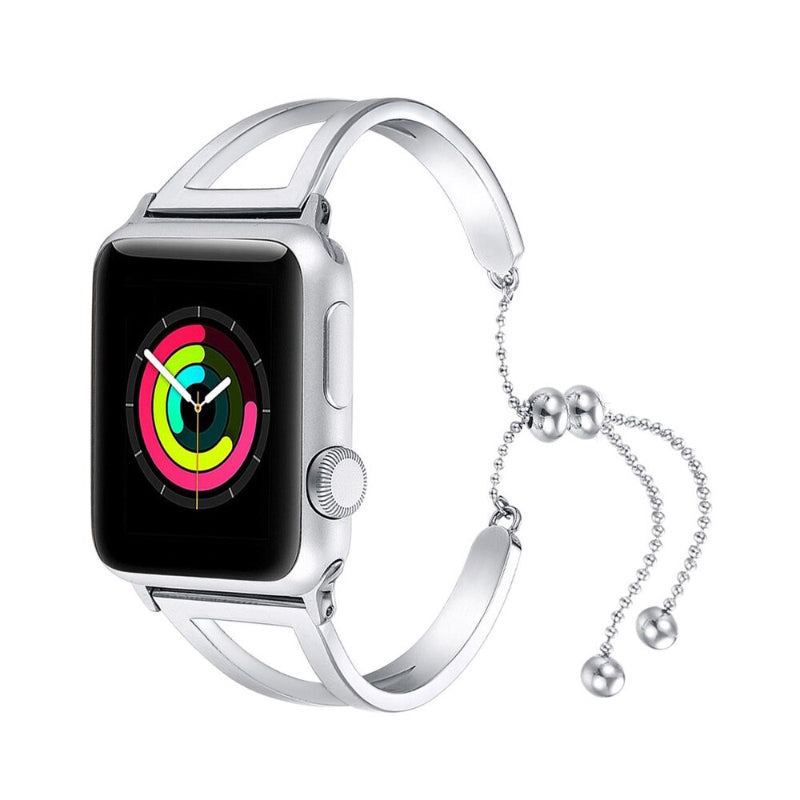 Stainless Steel Adjustable Apple Watch Replacement Bracelet Strap