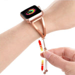 Stainless Steel Adjustable Apple Watch Replacement Bracelet Strap